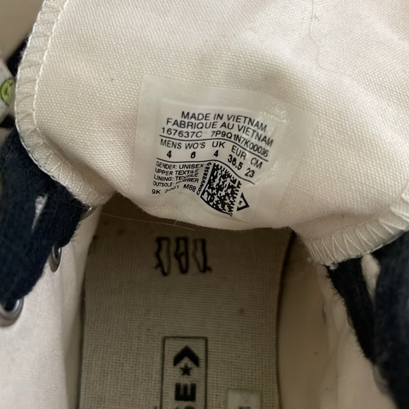 Rare Happy camper Converse smiley face egret lemongrass / size 6 - Picture 7 of 10